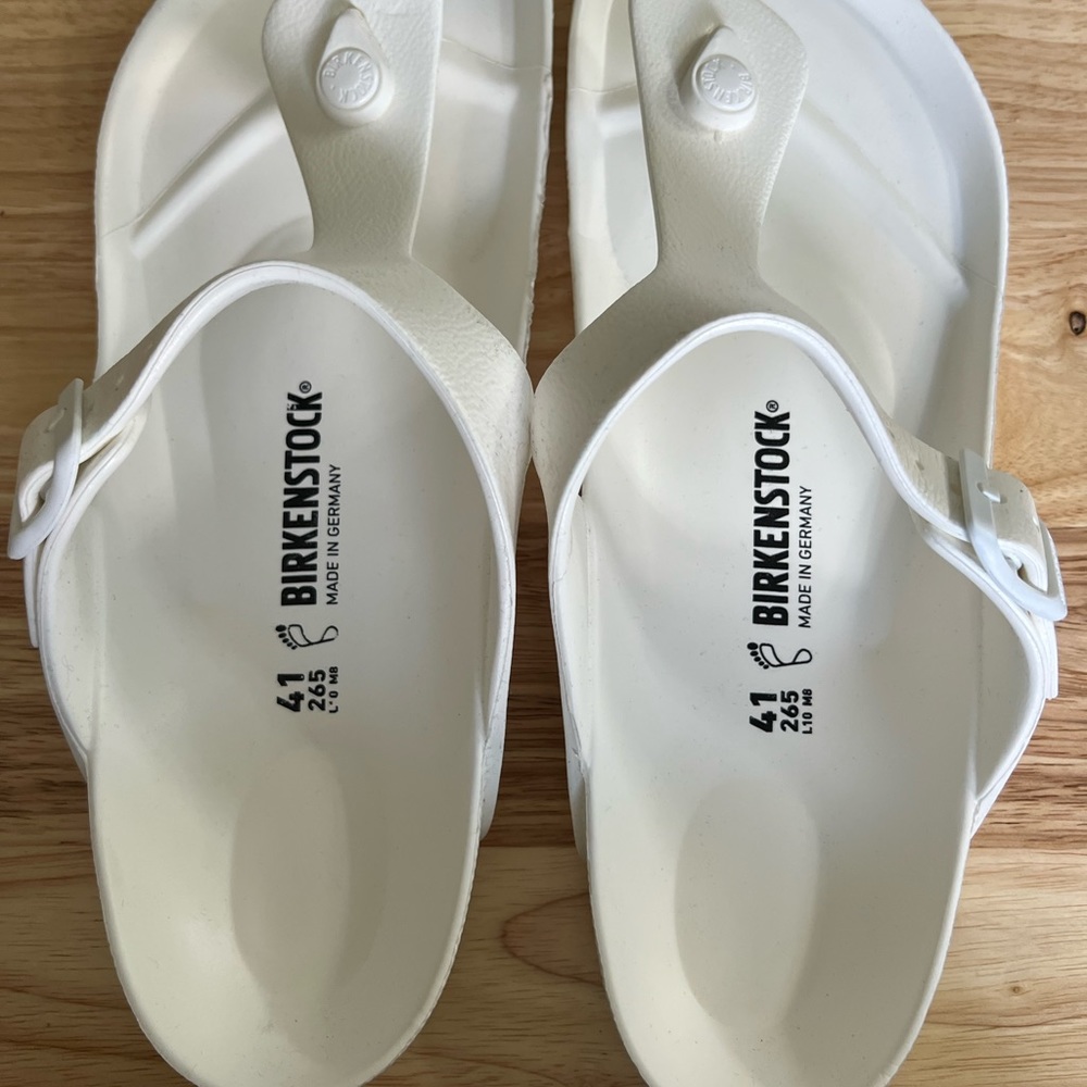 White Birkenstock Arizona Essentials Eva Sandals